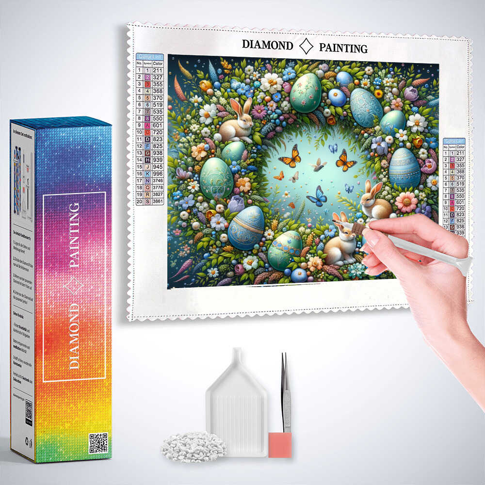 Diamond Painting - Ostereierkranz