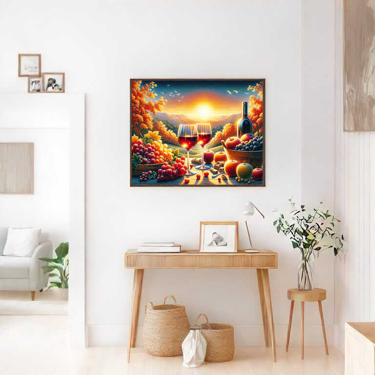 Diamond Painting - Weinabend