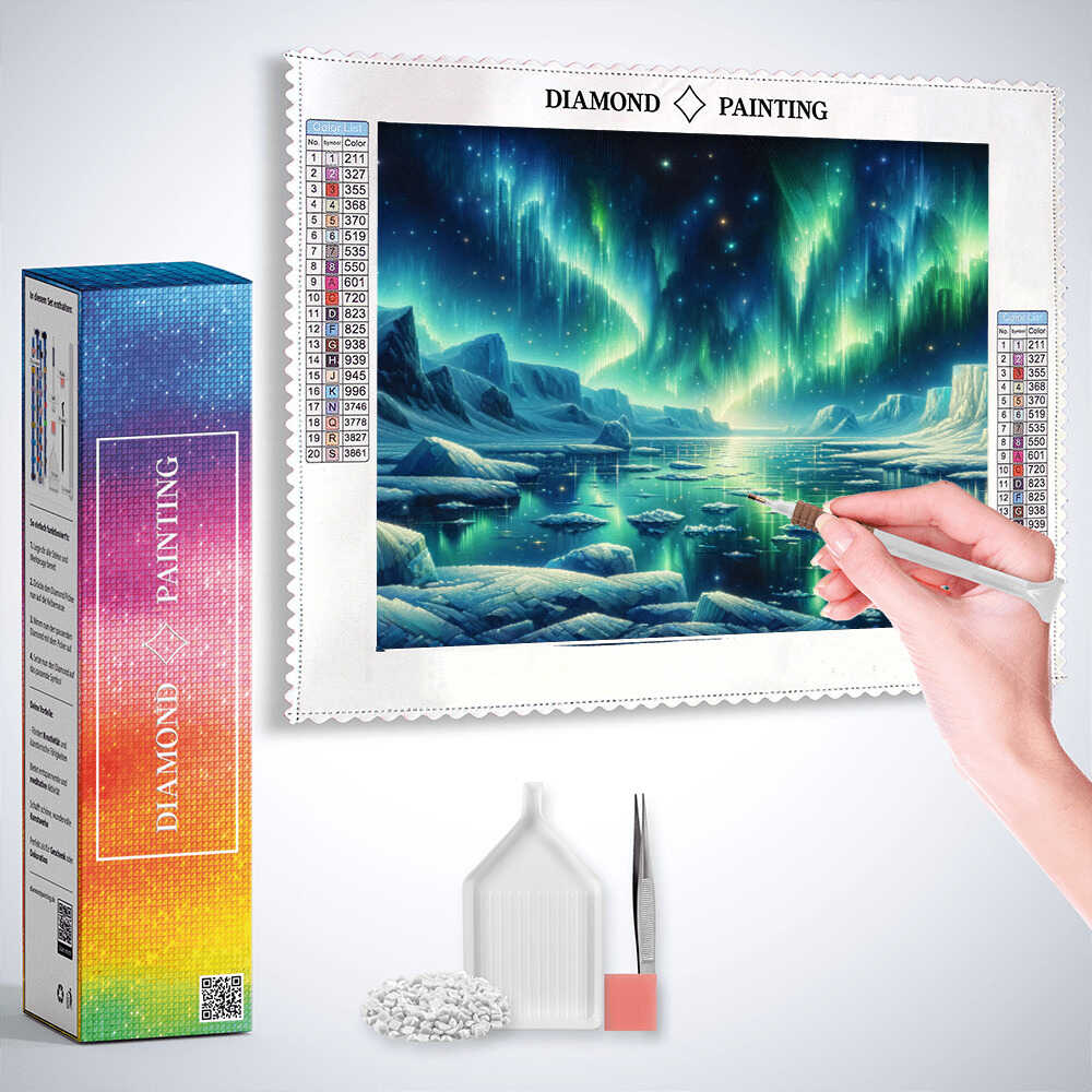 Diamond Painting - Eispolarlichter