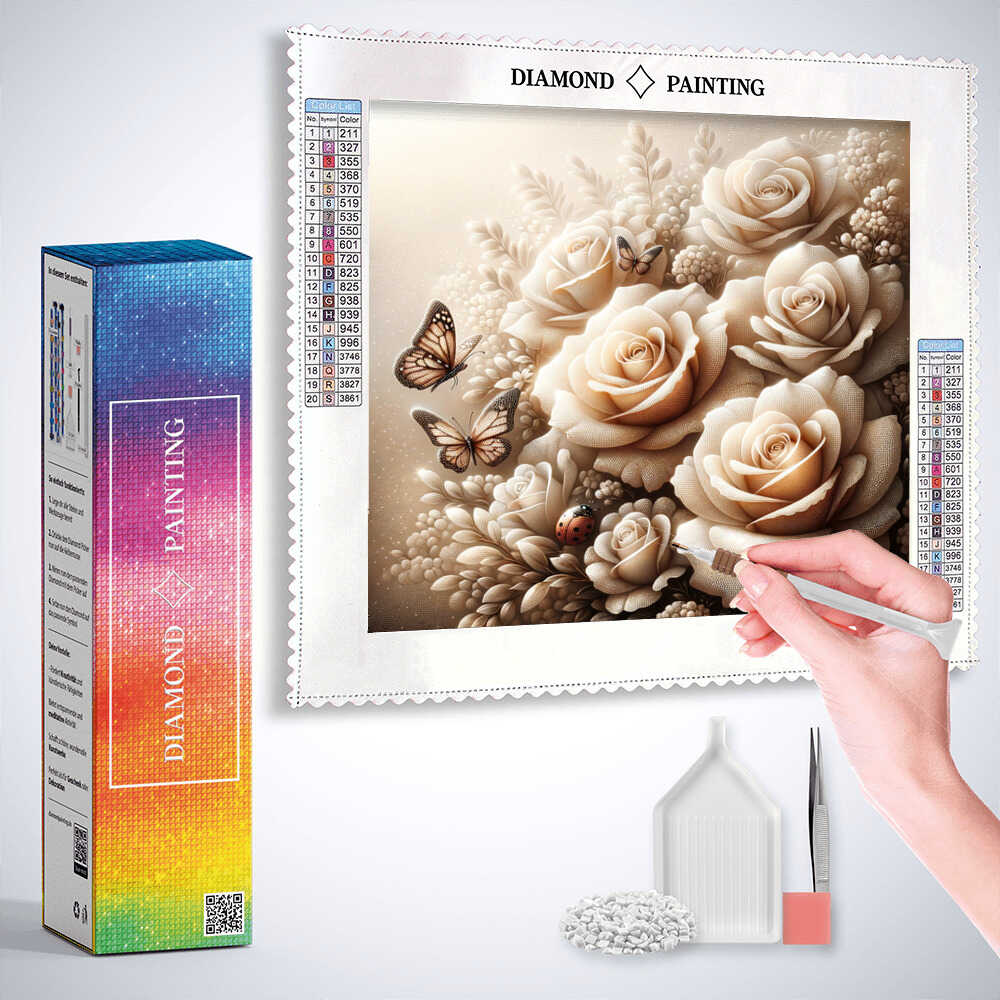 Diamond Painting - Anmutige Rosen