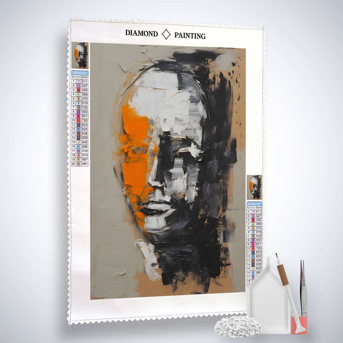 Diamond Painting - Minimalistisches Motiv - gedruckt in Ultra-HD - Abstrakt, Neu eingetroffen, Vertikal