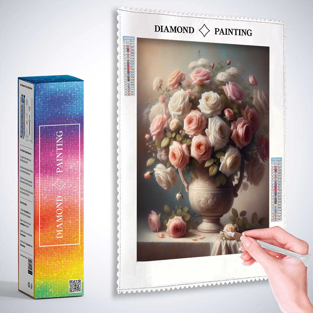 Diamond Painting - Harmonischer Rosenstrauß