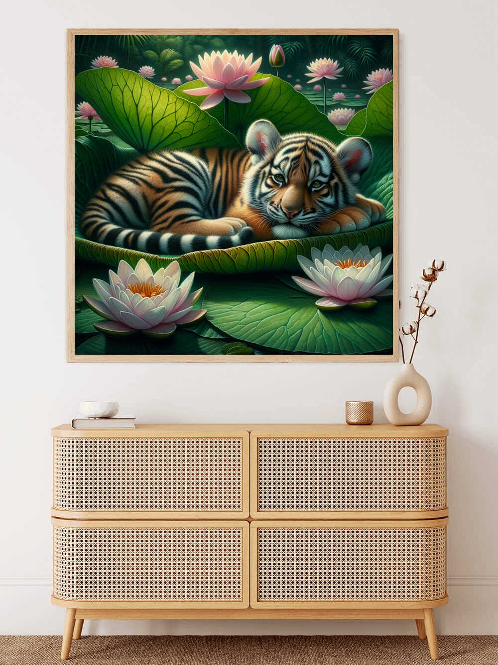 Diamond Painting - Kleiner Tiger Seerose