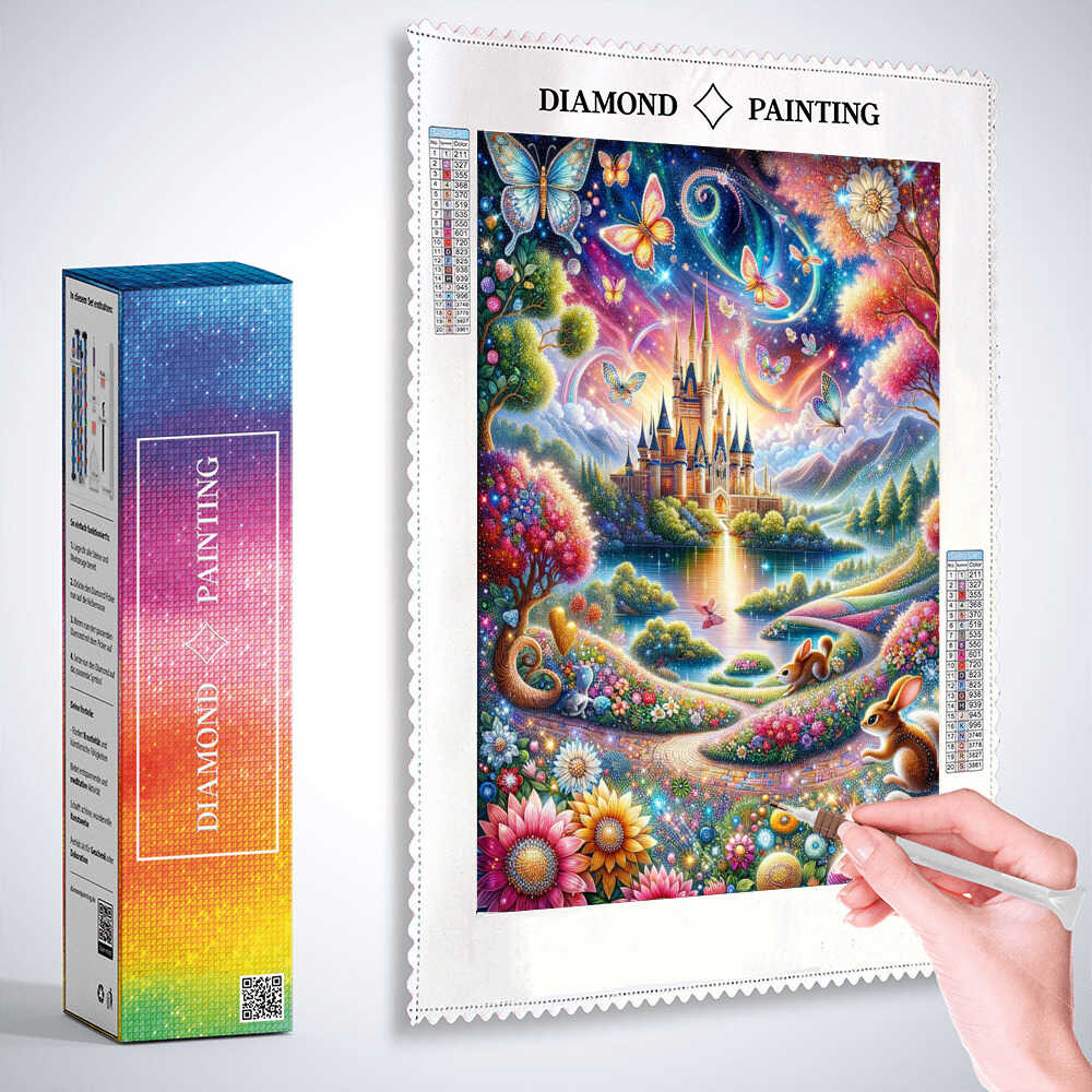 Diamond Painting - Häschen Streifenhörnchen