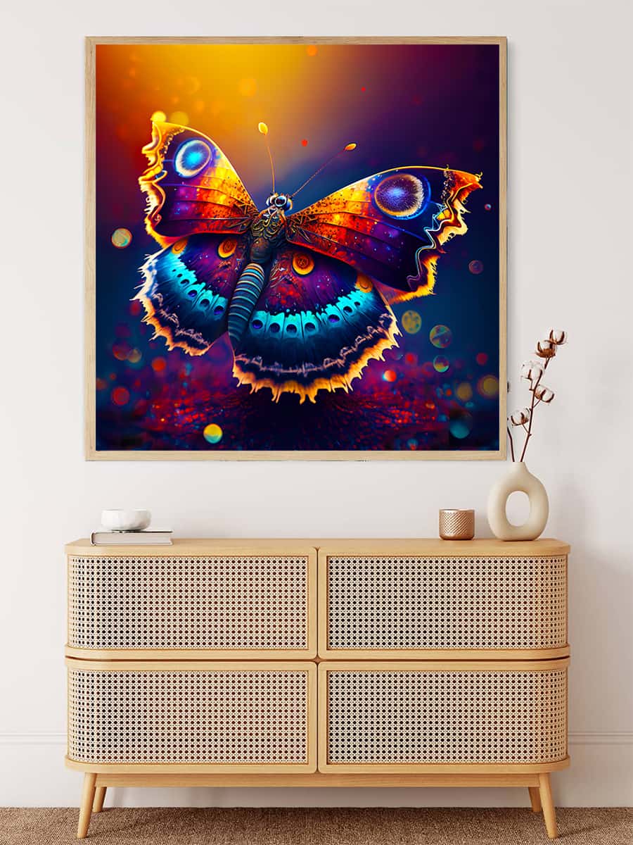 AB Diamond Painting - Schmetterling im Sonnenlicht - gedruckt in Ultra-HD - AB Diamond, Neu eingetroffen, Quadratisch, Schmetterling, Tiere