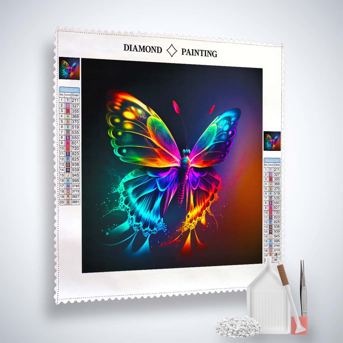 AB Diamond Painting - Zauberschmetterling - gedruckt in Ultra-HD - AB Diamond, Fantasy, Neu eingetroffen, Quadratisch, Schmetterling, Tiere