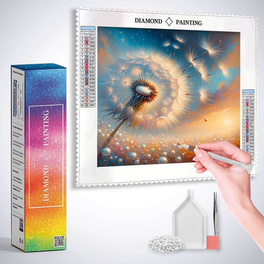 Diamond Painting - Pusteblume weht