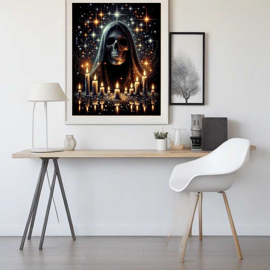 Diamond Painting - Totenkopf Kerze