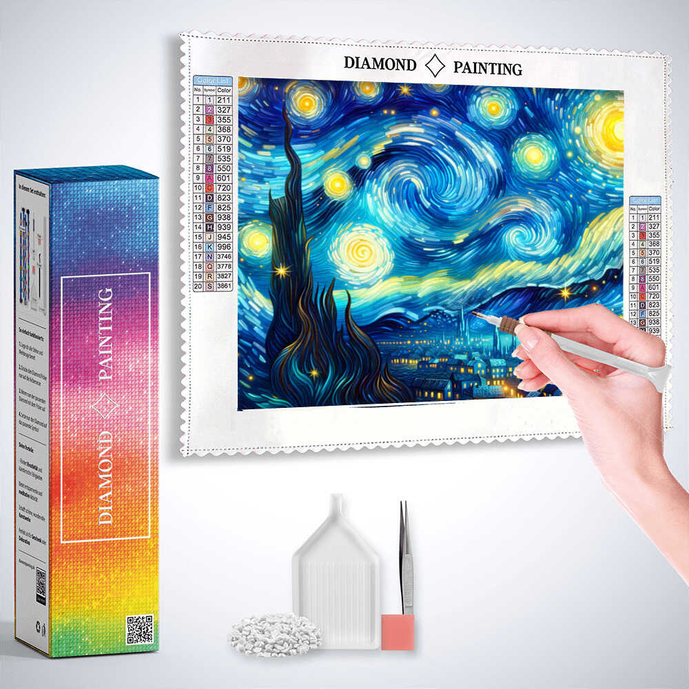 Diamond Painting - Sternenhimmel, VanGogh Style