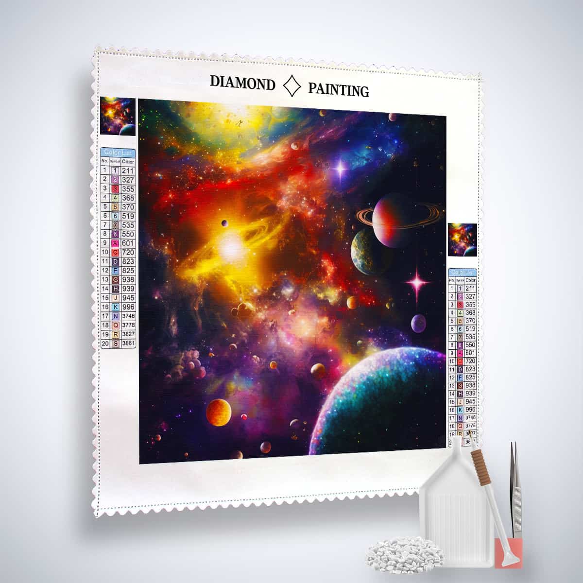 Diamond Painting - Weltraumnebel - gedruckt in Ultra-HD - Neu eingetroffen, Quadratisch, Universum, Weltall