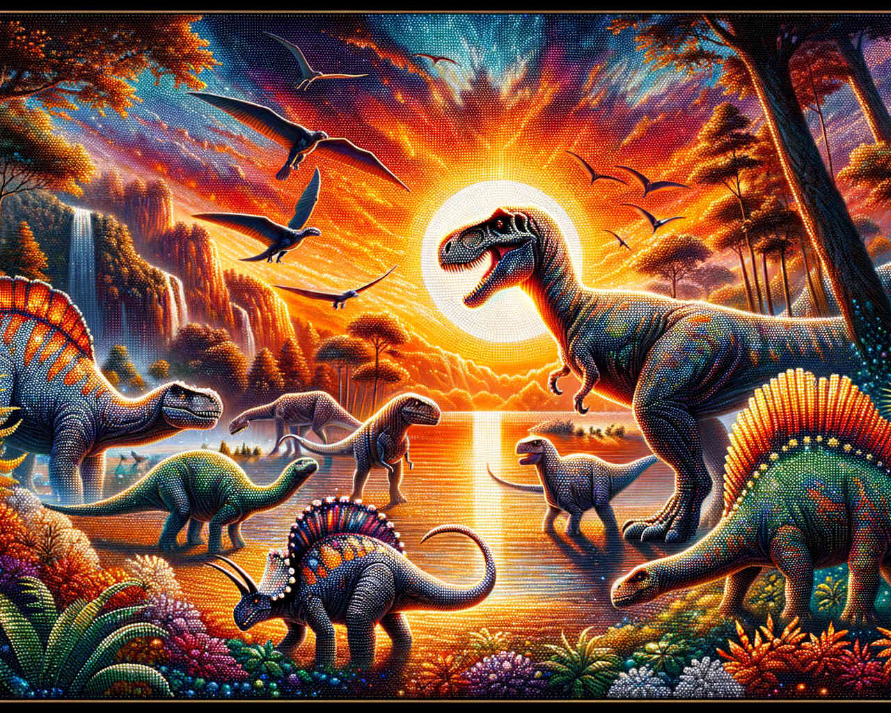 Diamond Painting - Dinosaurier