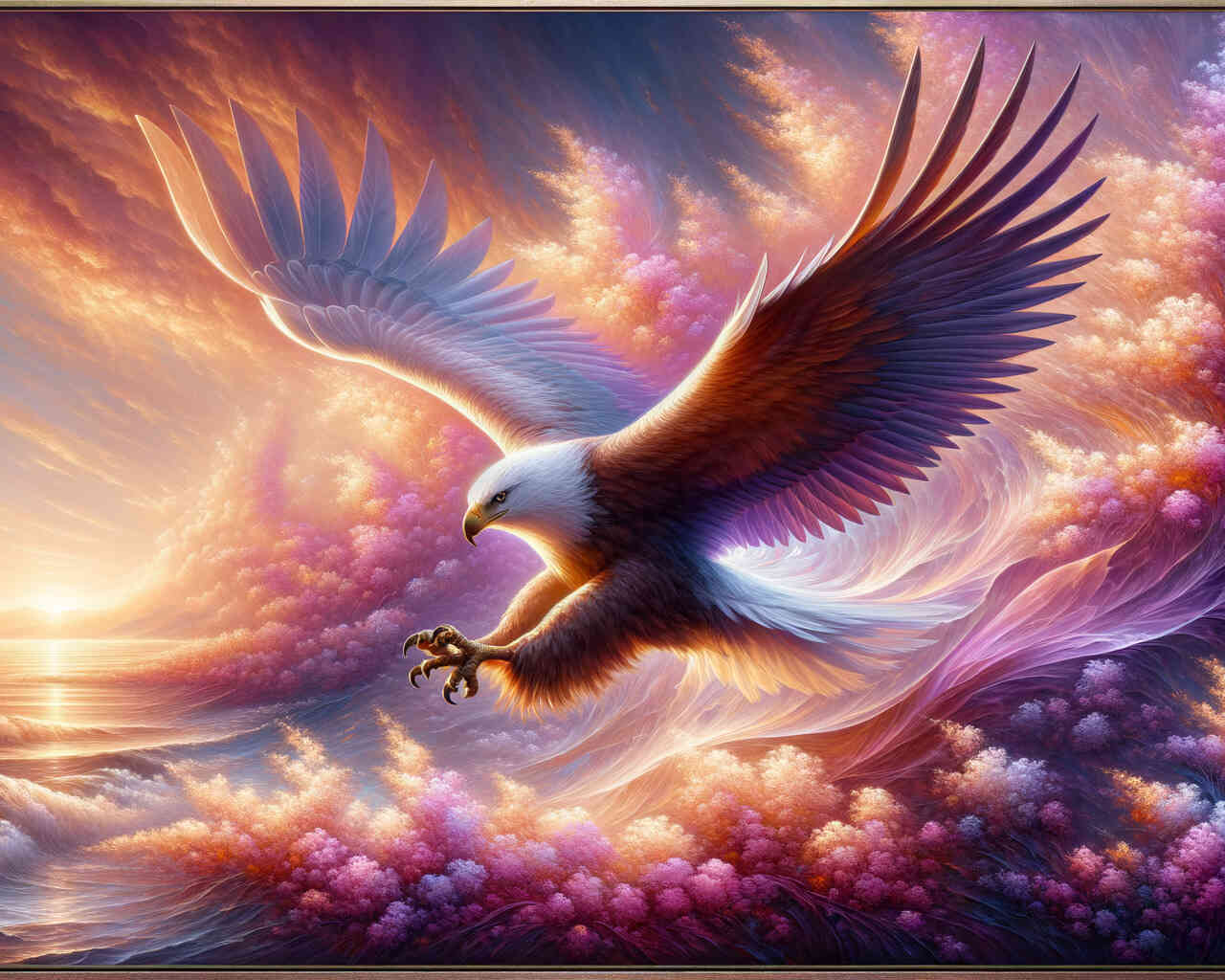 Diamond Painting - Adler im Anflug