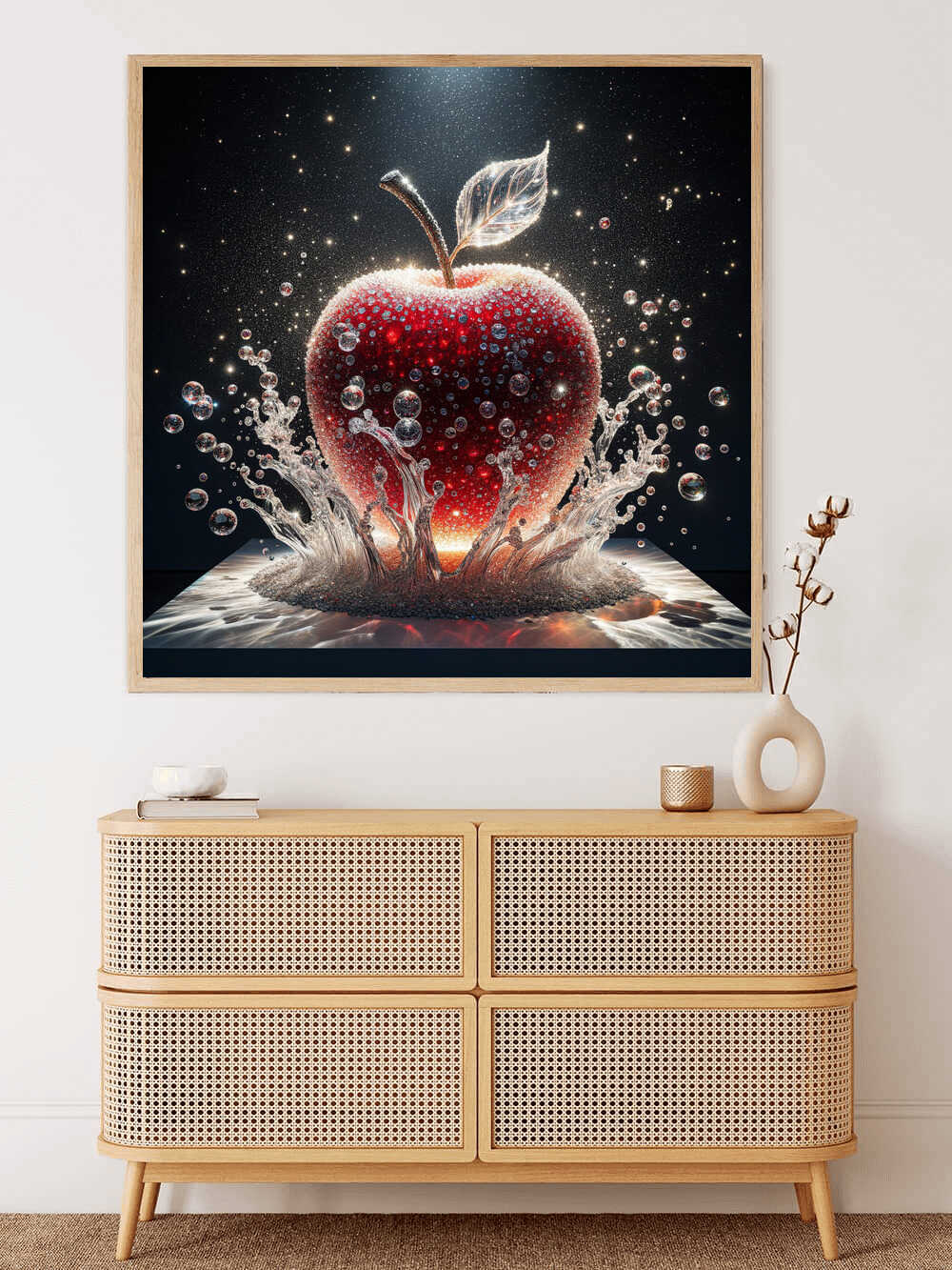 Diamond Painting - Roter Apfel Wasser