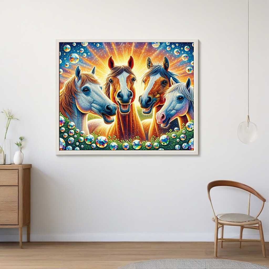 Diamond Painting - Pferde Freunde