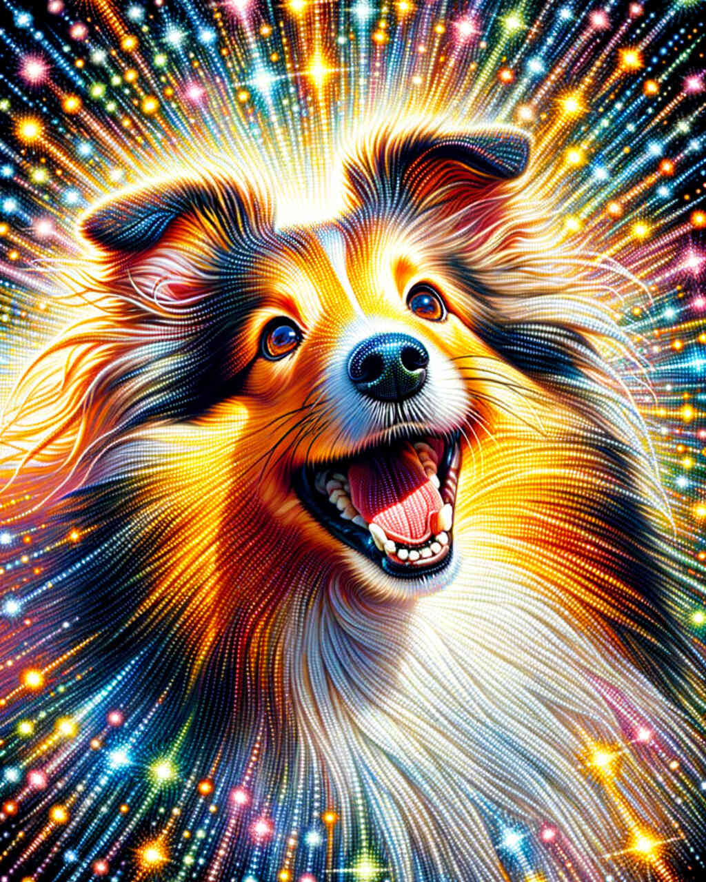Diamond Painting - Berger des Shetland Hund