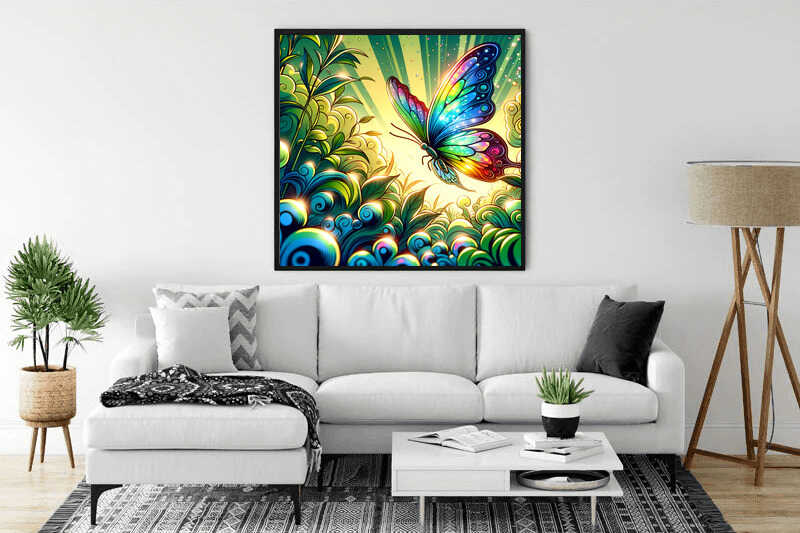 Diamond Painting - Regenbogenschmetterling