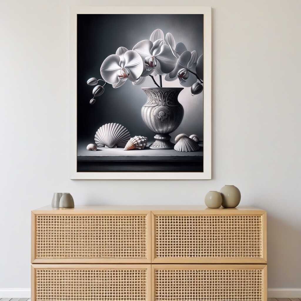 Diamond Painting - Weiße Orchidee in Vase
