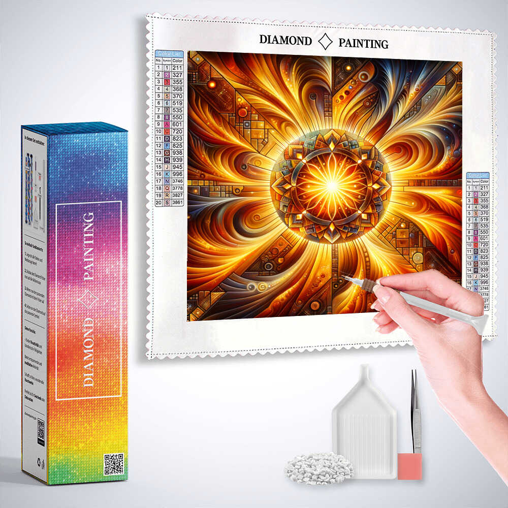 Diamond Painting - Mosaik Sonne