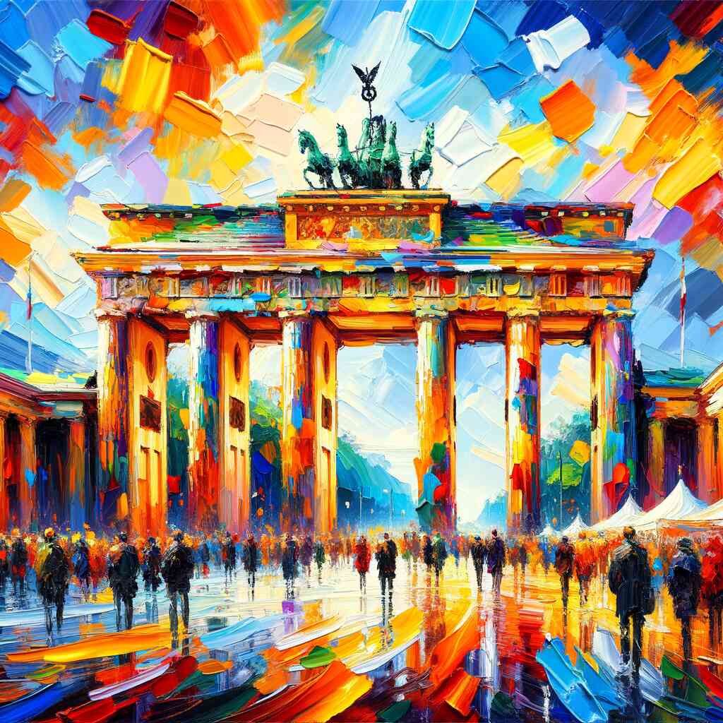 Diamond Painting - Farbenrausch am Brandenburger Tor
