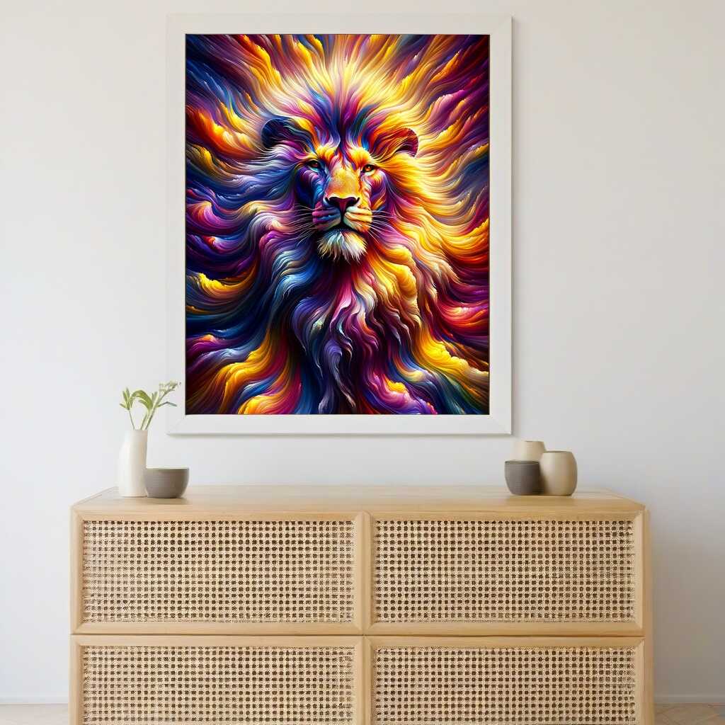 Diamond Painting - Löwe Farbenspiel