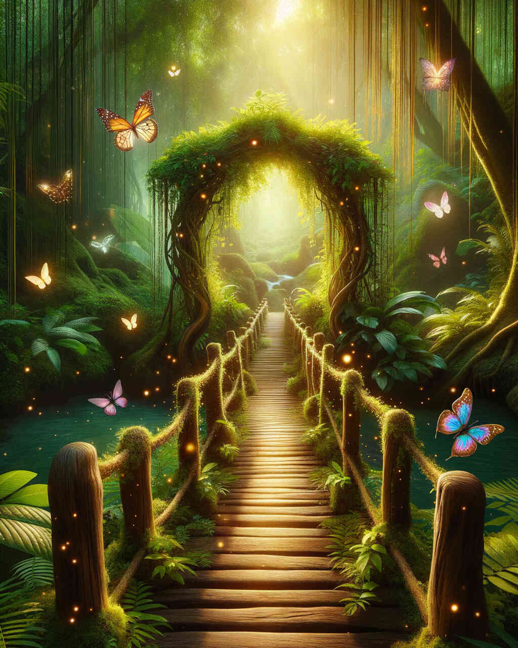 Diamond Painting - Waldbrücke