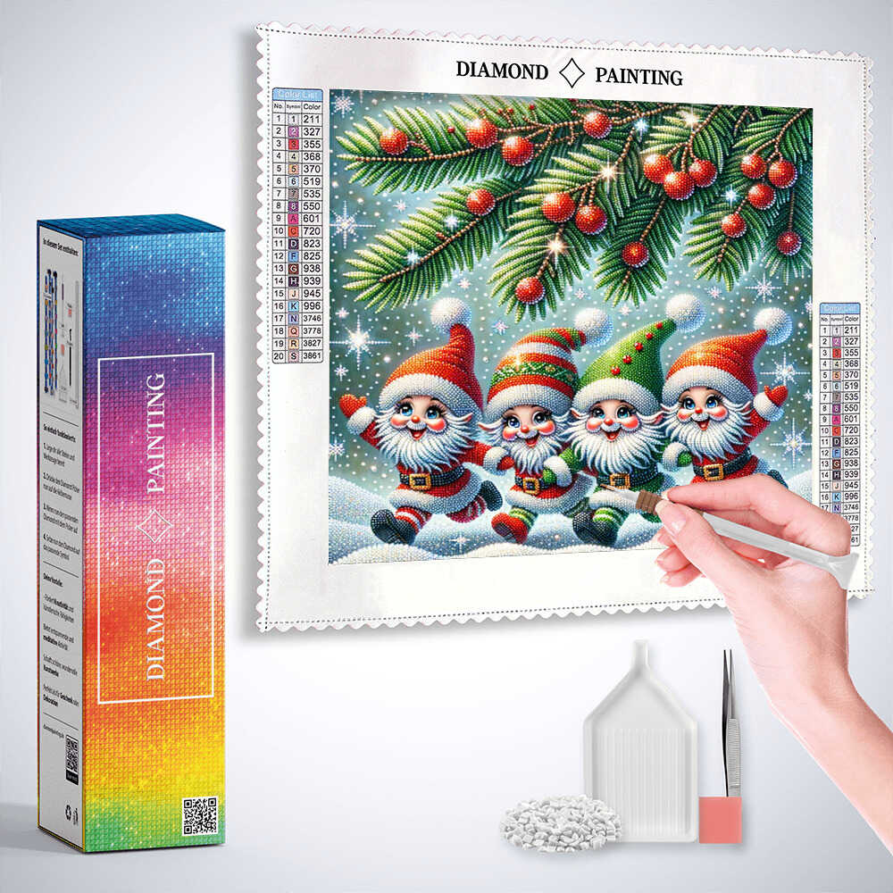 Diamond Painting - Merry Christmas, Wichtel