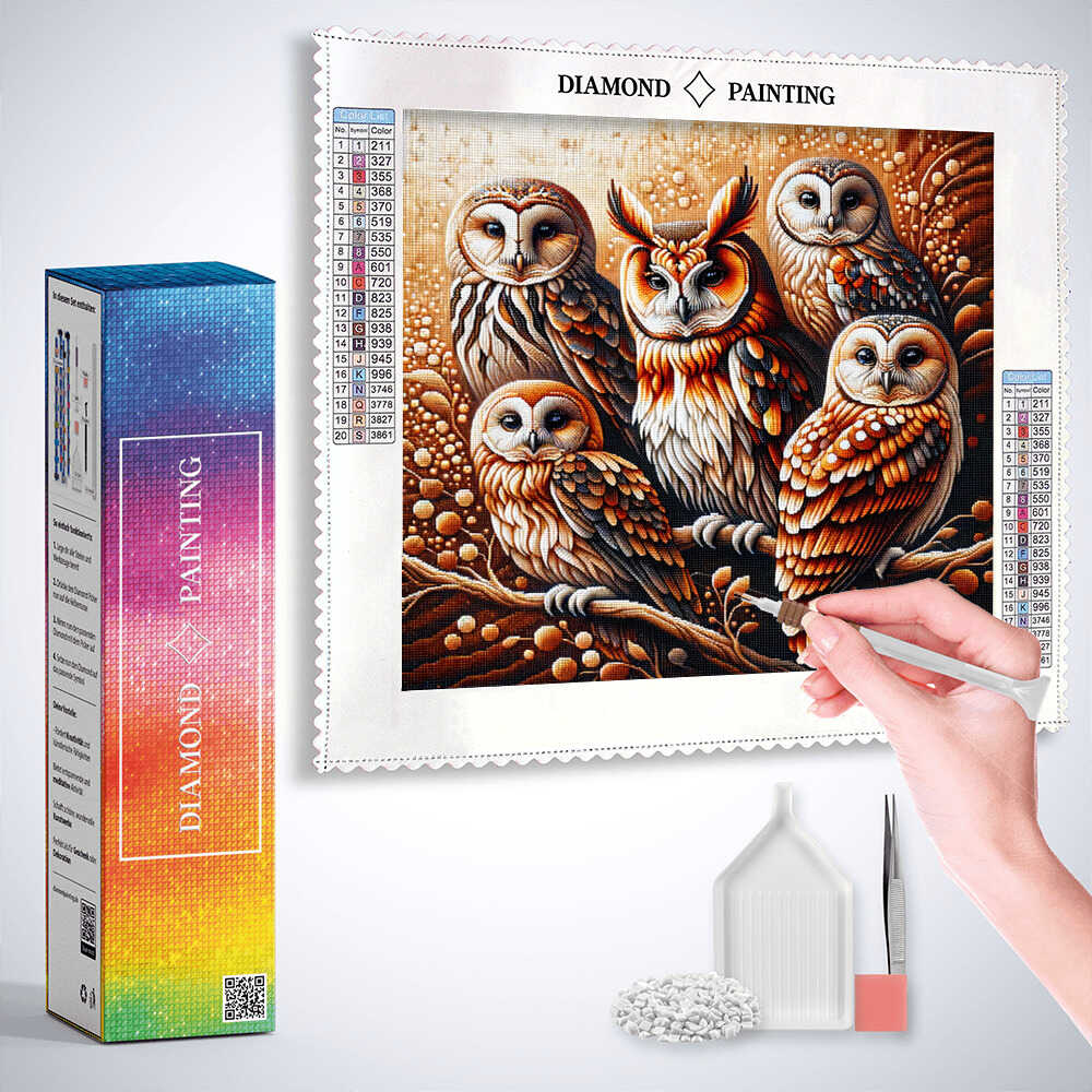 Diamond Painting - Eulengalerie