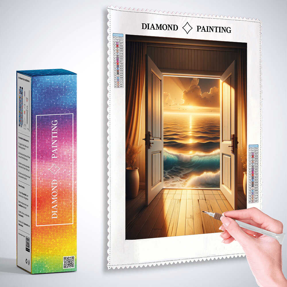 Diamond Painting - Tür zum Meer