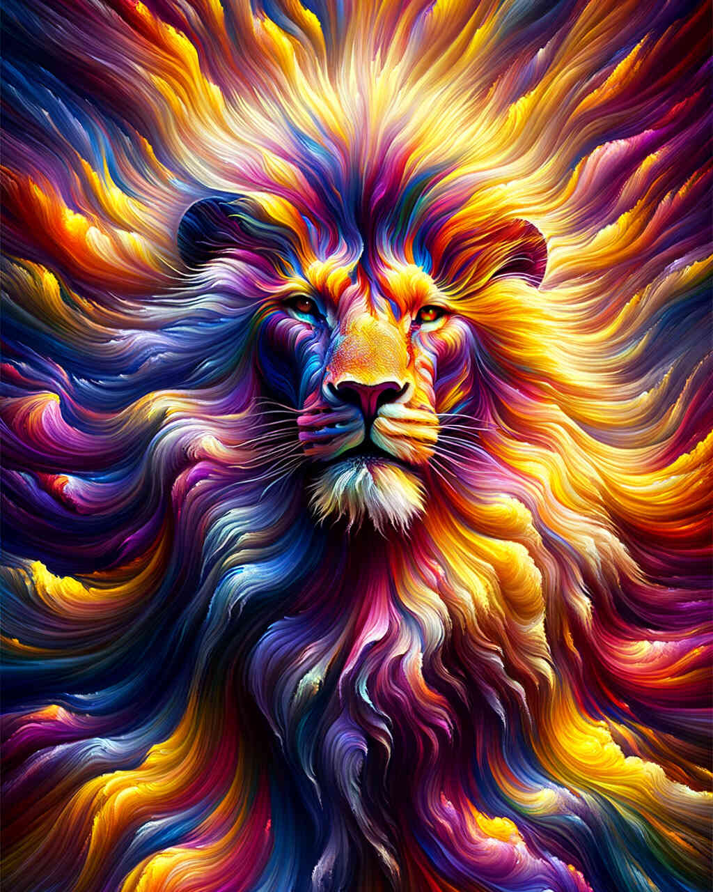 Diamond Painting - Löwe Farbenspiel