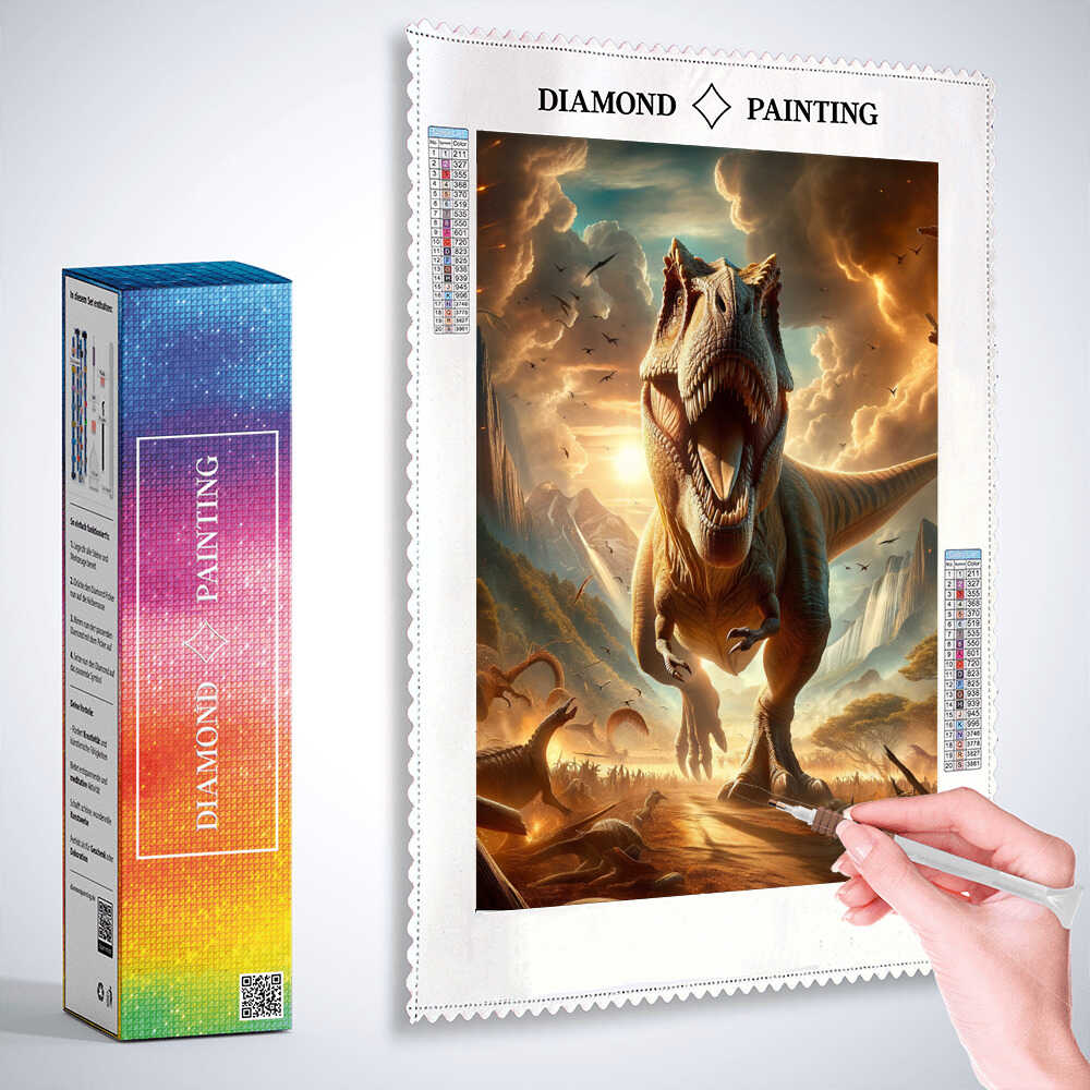 Diamond Painting - Tyrannosaurus Rex brüllt