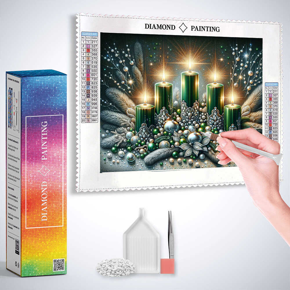 Diamond Painting - Adventsgesteck