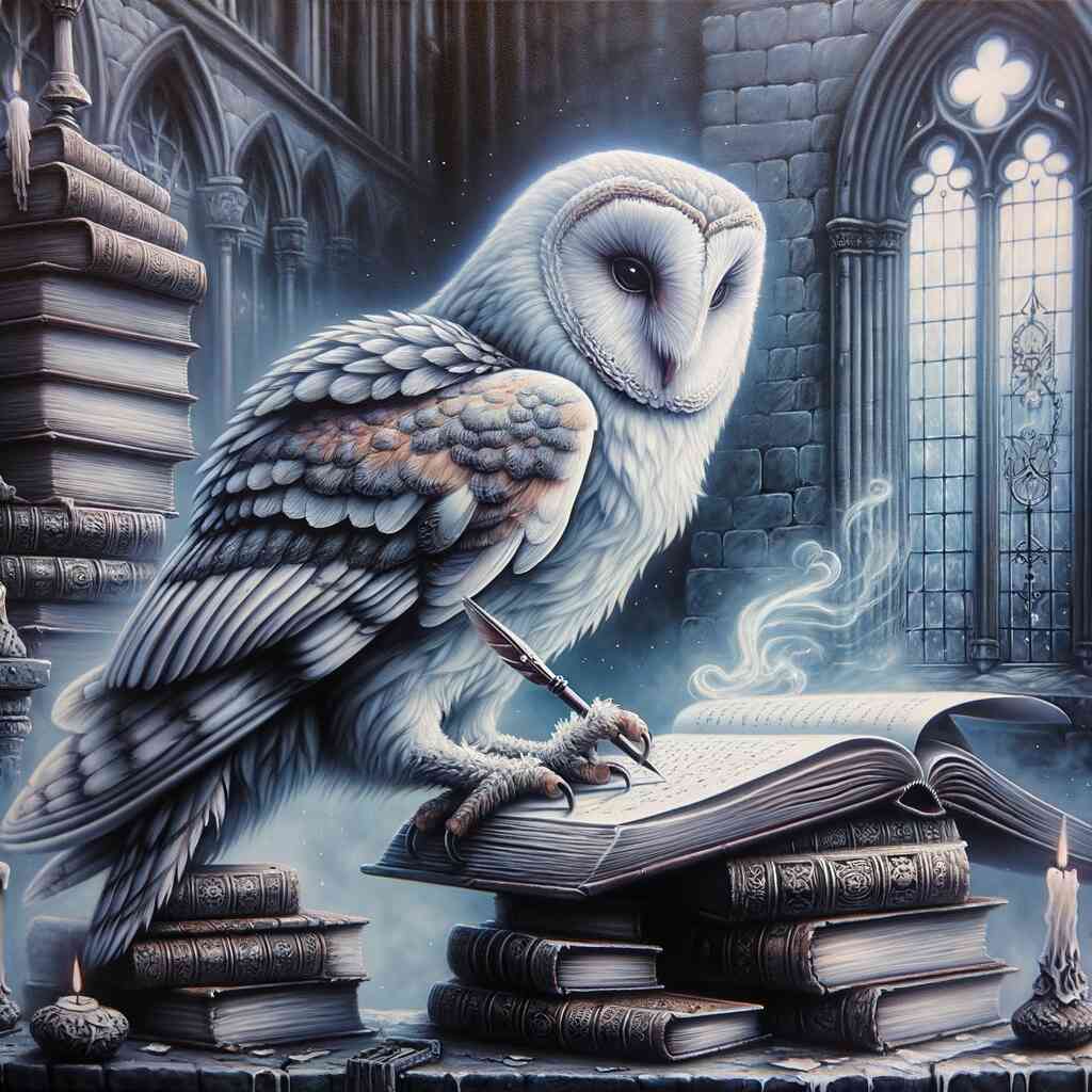 Diamond Painting - Schreibende Eule