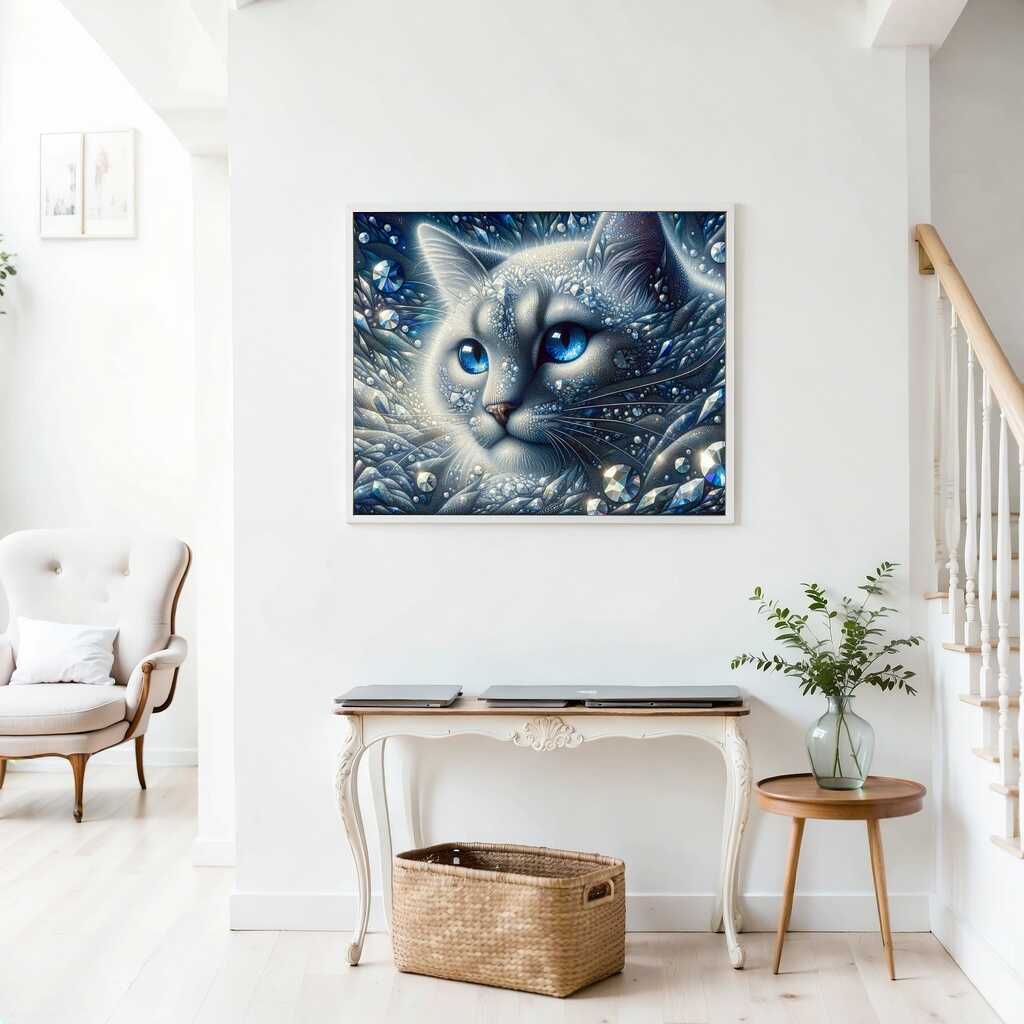 Diamond Painting - Eiskatzenportrait