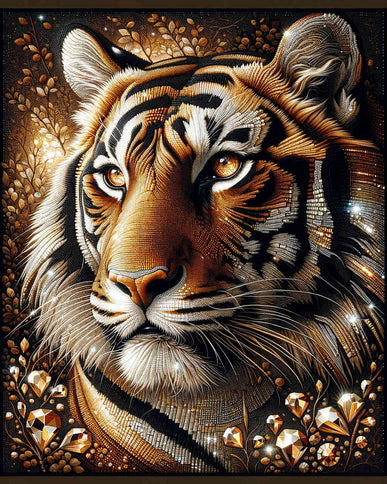 Diamond Painting - Eindrucksvoller Tiger