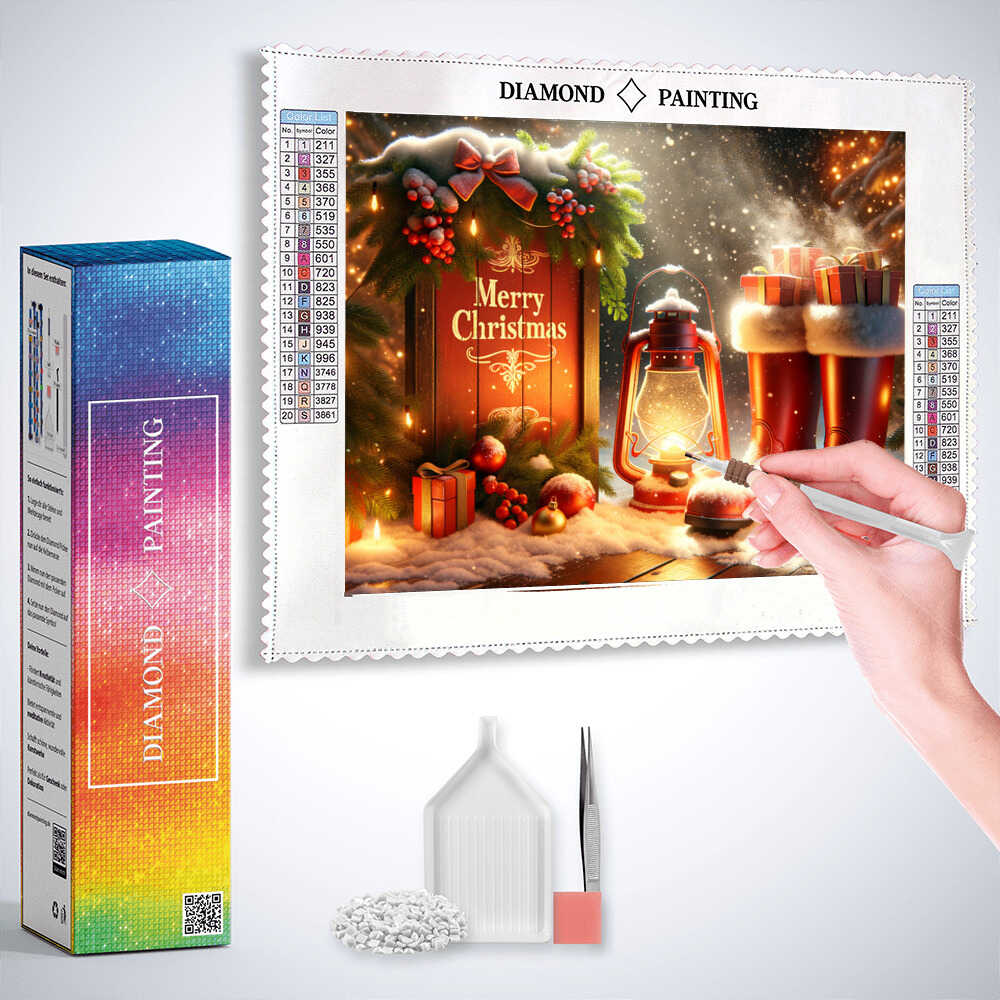 Diamond Painting - Merry Christmas Deko
