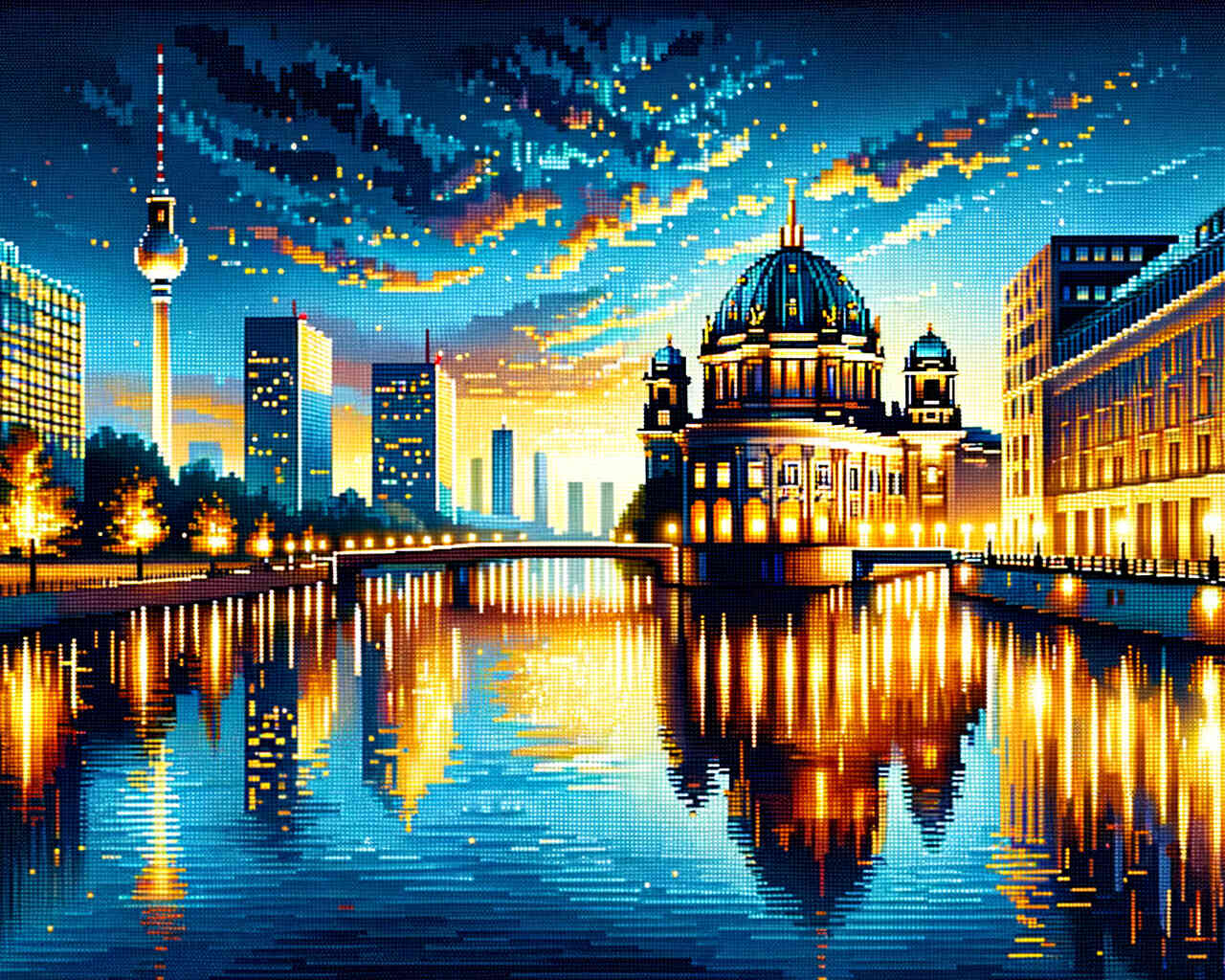 Diamond Painting - Berlin am Abend