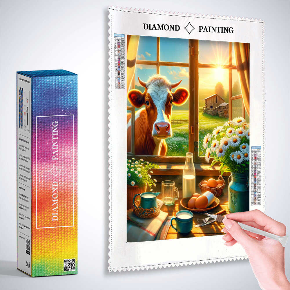 Diamond Painting - Gutenmorgen Kuh
