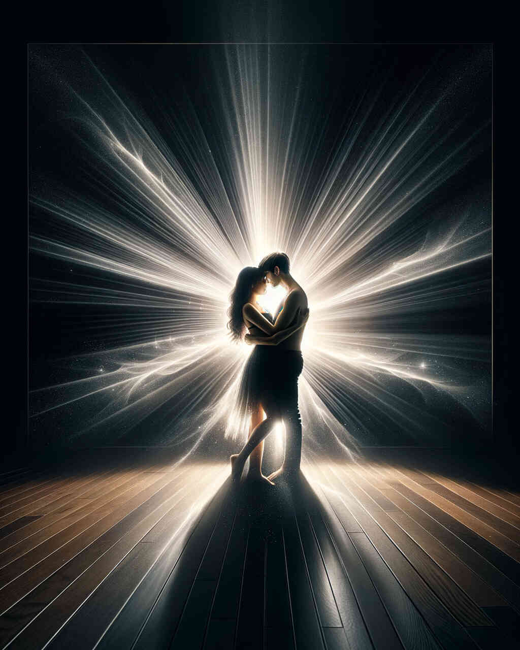 Diamond Painting - Herzklopfen in Lichtstrahlen