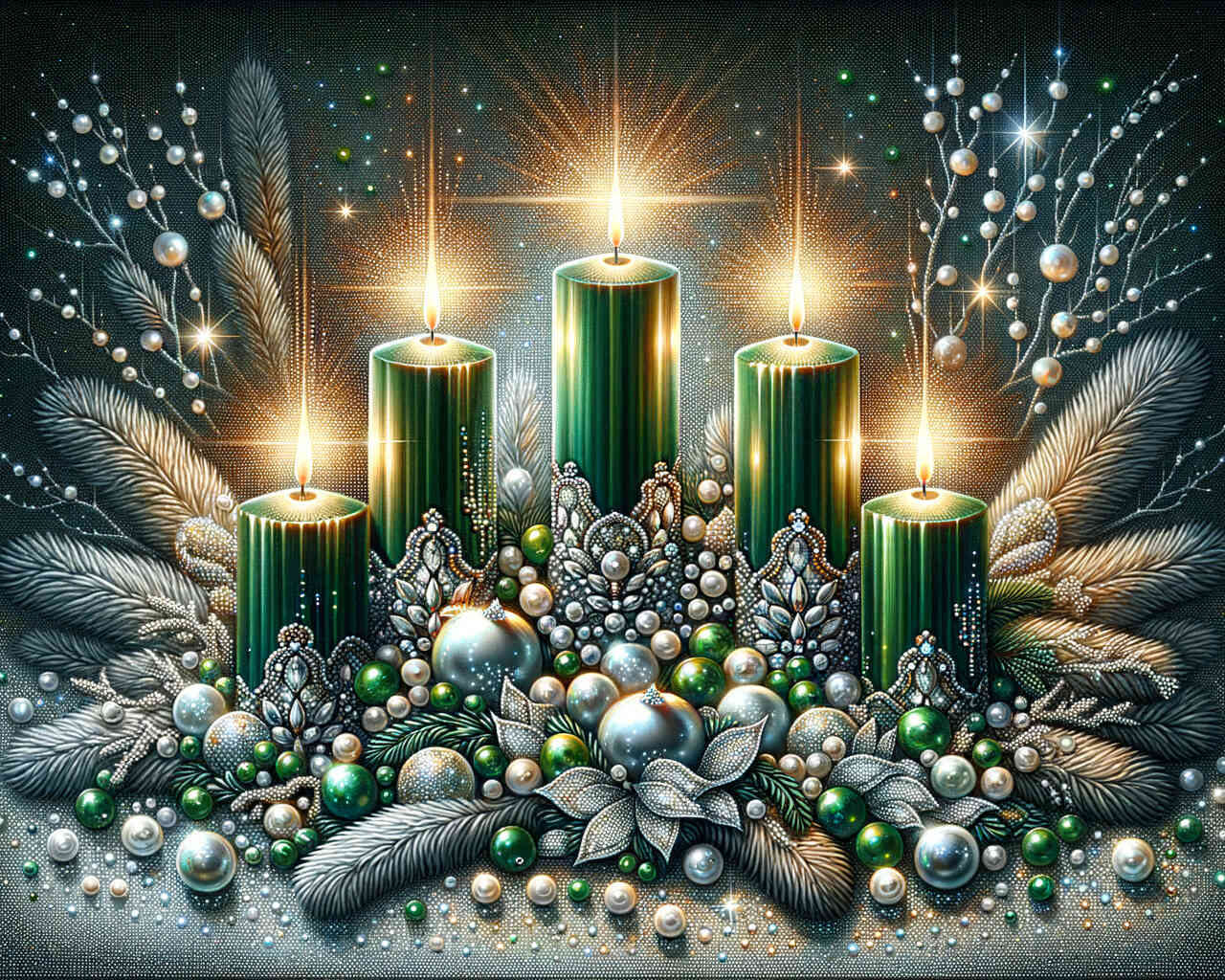 Diamond Painting - Adventsgesteck