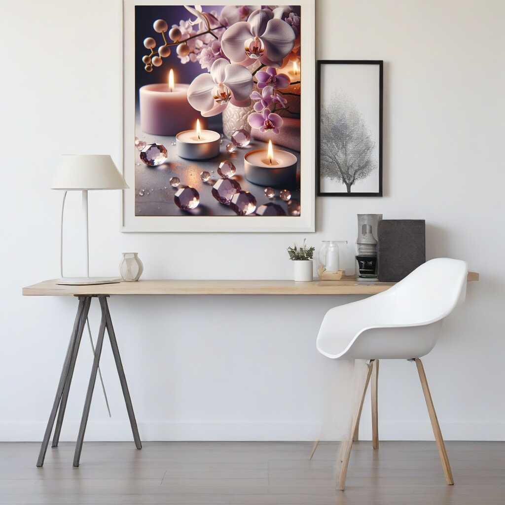 Diamond Painting - Orchidee Teelichter