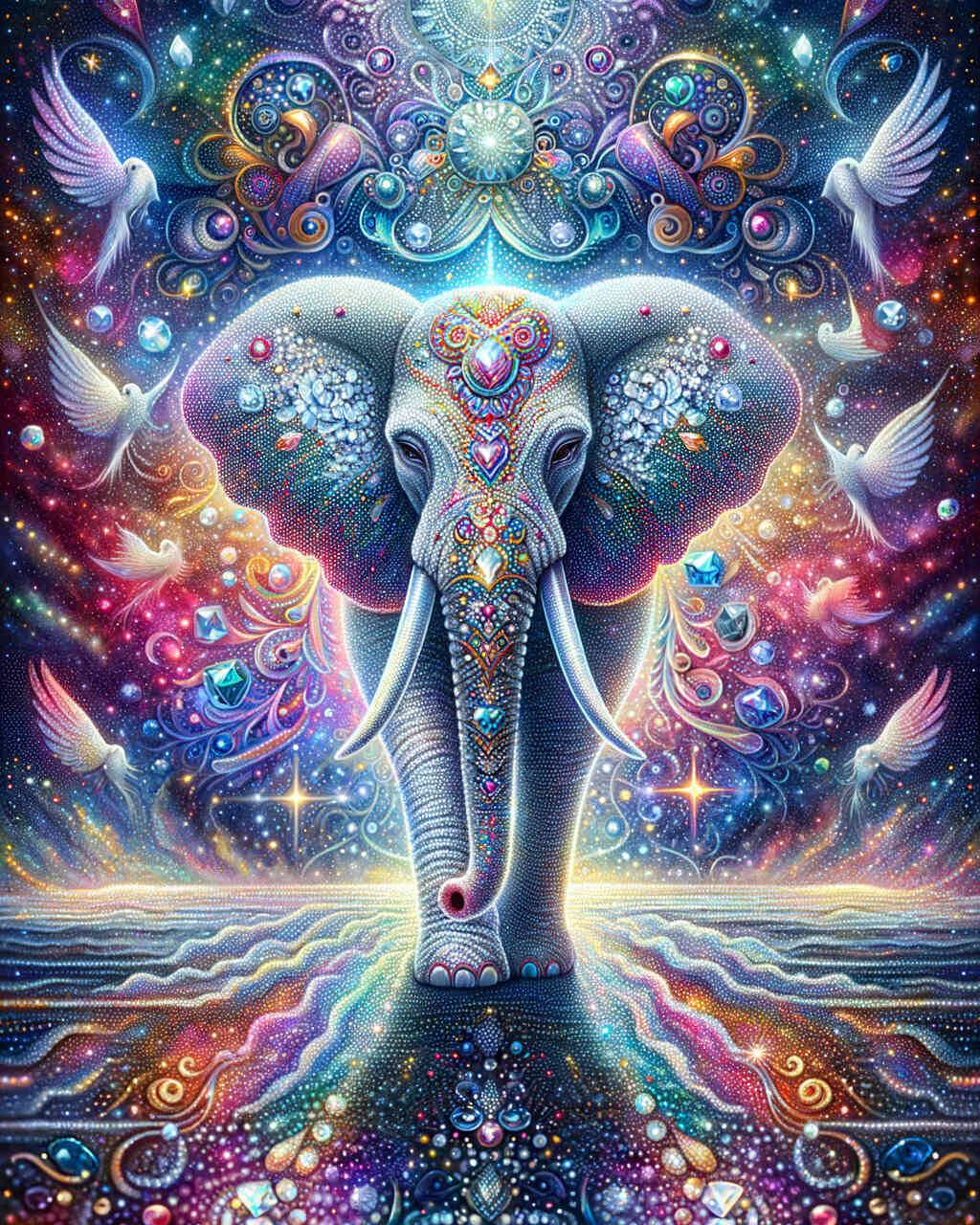 Diamond Painting - Musterelefant