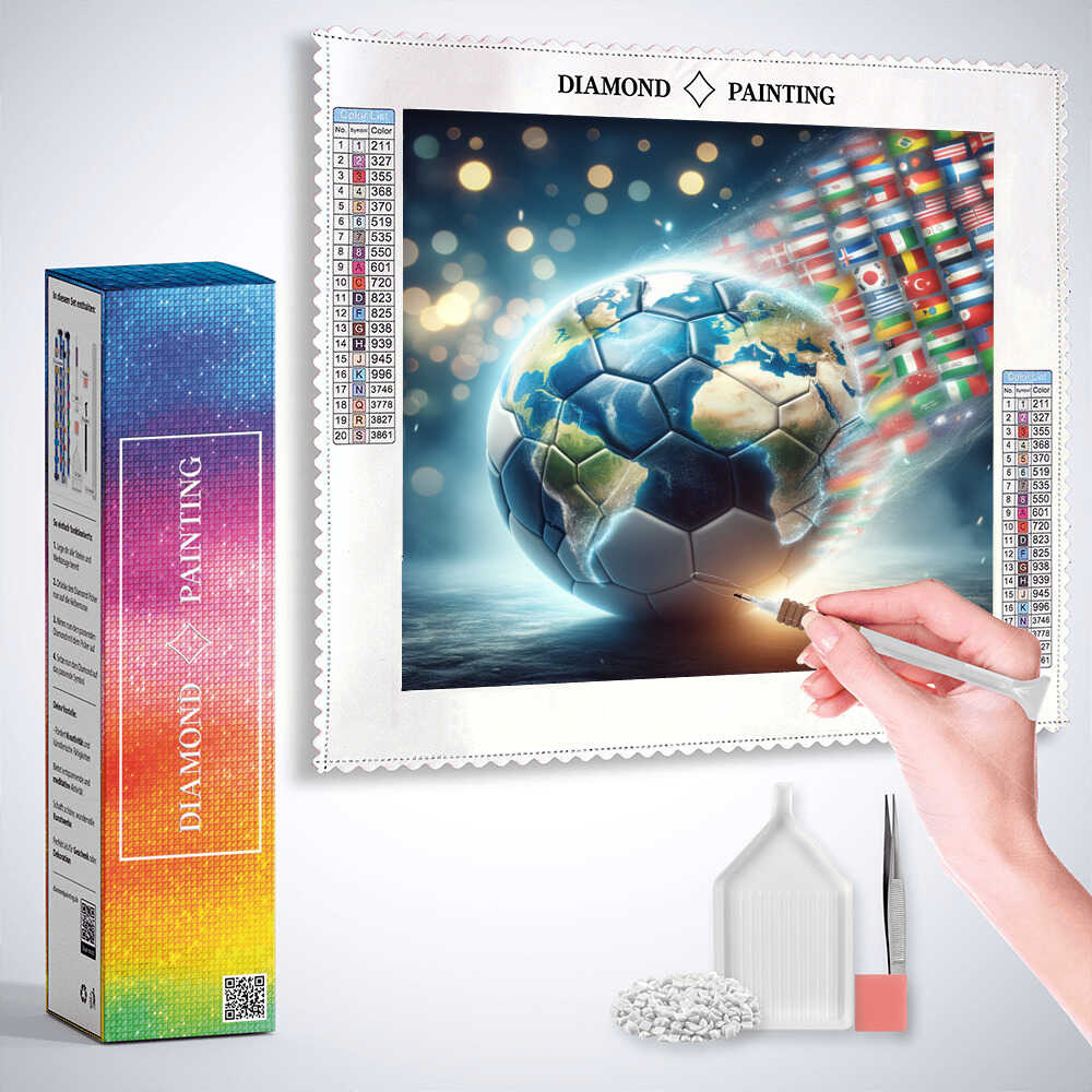 Diamond Painting - Welt im Spiel