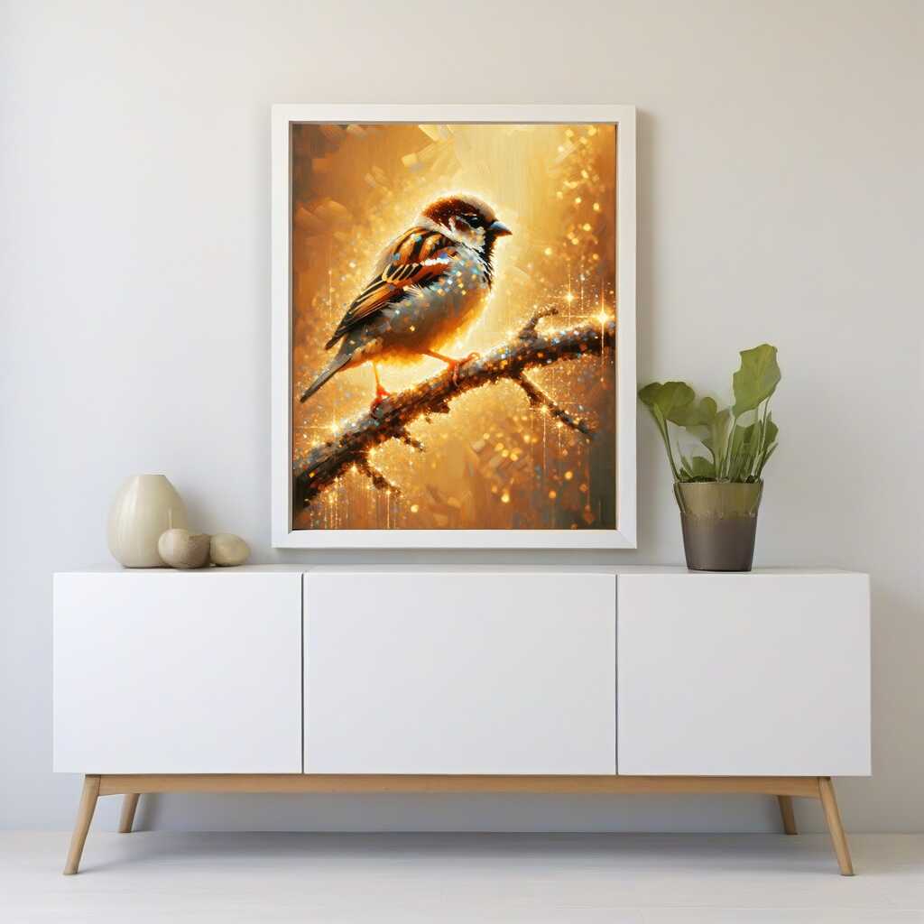 Diamond Painting - Kleiner Spatz