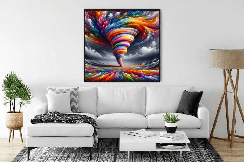 Diamond Painting - Farbwirbel der Leidenschaft
