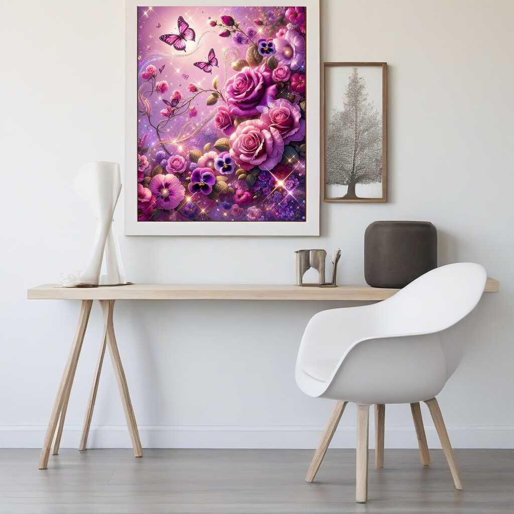 Diamond Painting - Rosenranke