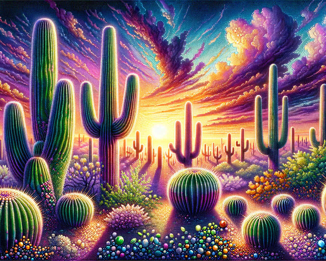 Diamond Painting - Kakteen