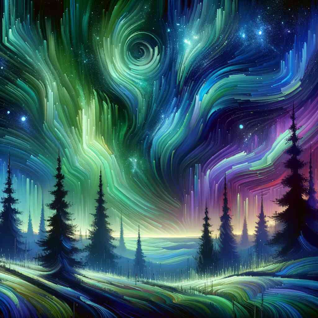 Diamond Painting - Kosmischer Wirbelwald