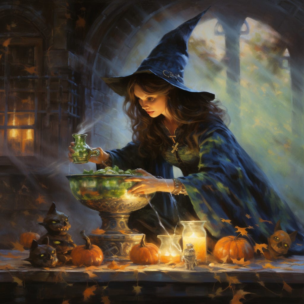 Diamond Painting - Halloween-Zauberbrauen