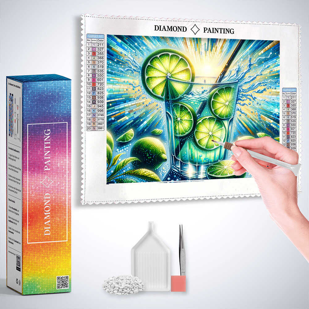 Diamond Painting - Limette und Meer