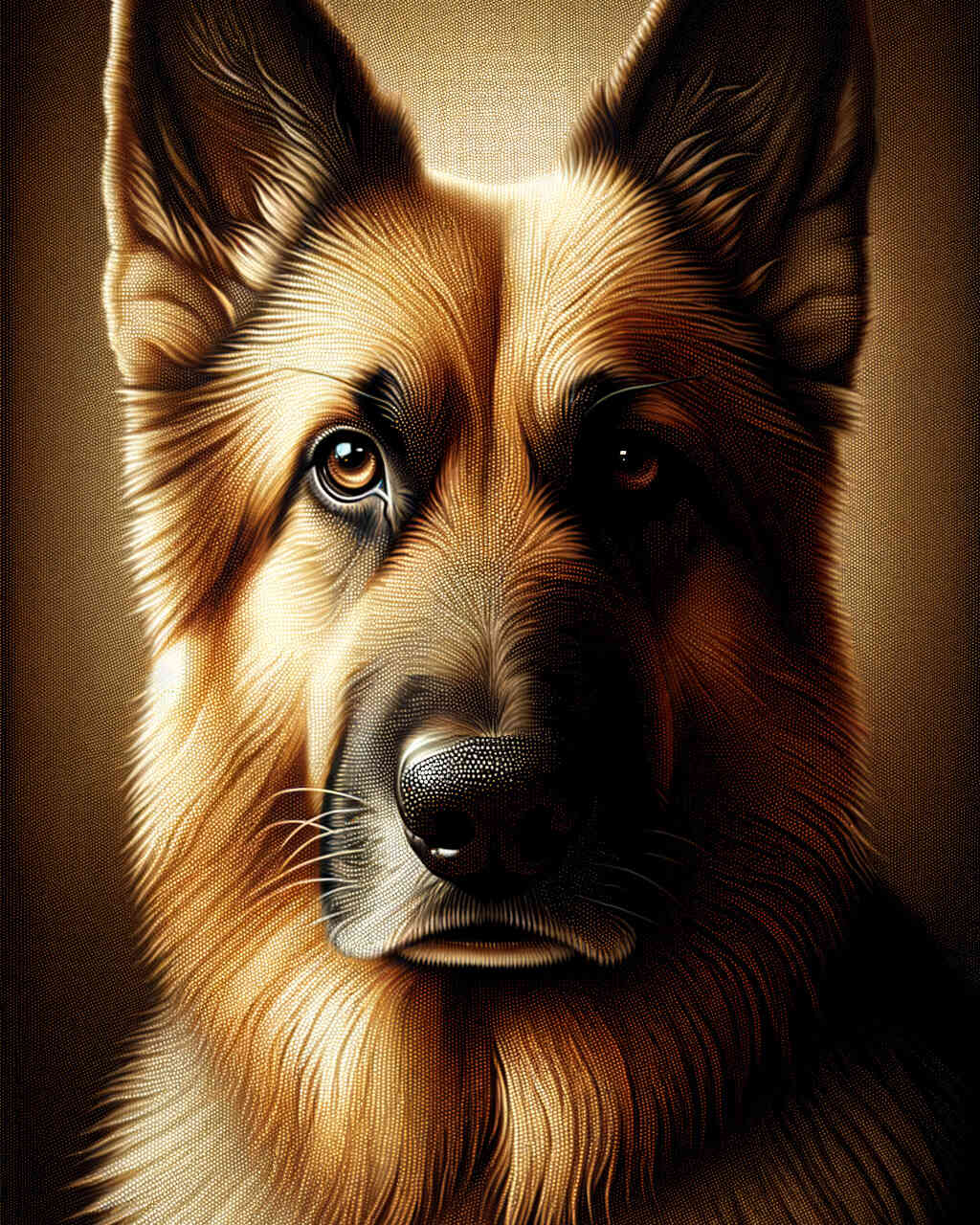 Diamond Painting - Schäferhund